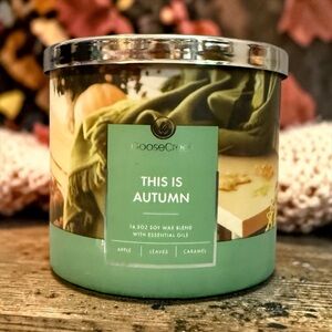 🍎GOOSE CREEK🍎’This Is Autumn' Soy Wax Blend 3-Wick Candle/NIP